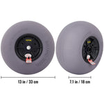 SucceBuy Beach Balloon Wheels 13" Replacement Sand Tires TPU Cart Tires for Kayak Dolly Canoe and Buggy w/ Free Air Pump 2-Pack