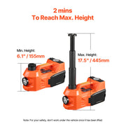 Charger l'image dans la visionneuse de galerie, Amocart Electric Car Jack, 5T Electric Scissor Jack with Built-In Inflator 12V Tire Changer with  LED Light for Sedan SUV Truck
