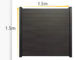 Modern Rustproof Aluminum Fence Slat Fence Panel Powder Coated Privacy Fence For Outdoor Yard Easy Installation Durable Design