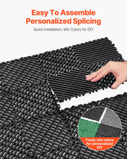 Bild in Galerie-Viewer laden, SucceBuy Interlocking Drainage Mat 12inx12in 12/24/40/50/55 Pcs Splicing Mats Non-Slip PP Drainage Floor Tile &amp; Shower Mat

