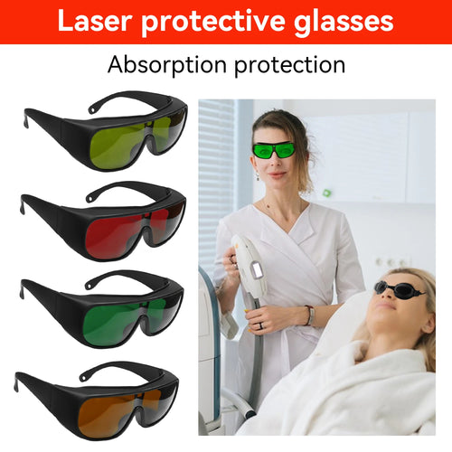 CE EN207 OD6+ 190-540nm Laser Eye Protection Anti-Scratch PC Laser Eyewear for Engraving Marking Industrial Laser Safety Goggle
