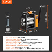 Load image into Gallery viewer, Amocart 45/57/75/76 mm Jewelry Rolling Mill Machine 3in1 Multi-function Rolling Mill for Metal Jewelry Making Sheet Square Wire
