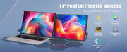 Bild in Galerie-Viewer laden, Amocart 18.5 inch 1080P IPS Extended Swivel Portable Monitor for USB-C/USB-A/Mini HDMI Port with Mac/Wins/Android/Switch/PS5
