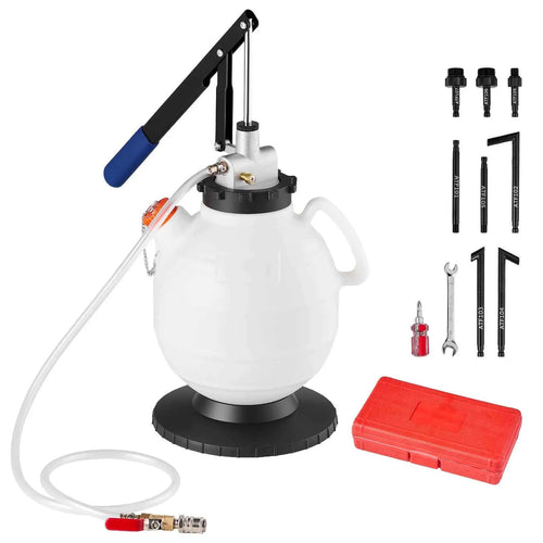 Amocart 7.5L Transmission Fluid Pump Manual Fluid Transfer Filler with 8 ATF Adapters & 47 in Outlet Horse for Oil Replacement