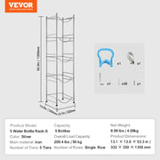 Charger l'image dans la visionneuse de galerie, Amocart 3/4/5 Tiers Water Jug Holder Iron Water Bottle Holder Double/Single Row Easy Installation for Kitchen Office Livingroom
