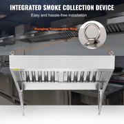 Bild in Galerie-Viewer laden, Amocart 4/5/6/7/8/9FT Commercial Exhaust 201 Stainless Steel Concession Hood Under Cabinet Range Hood Kitchen Vent Hood Sliver
