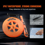 Bild in Galerie-Viewer laden, Amocart Pipe Locators 30m Underground P67 Waterproof Pipe Blockage Detector Sewer Wall Scanner Plumbing Tool for Plastic Metal
