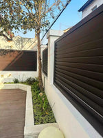 Modern Rustproof Aluminum Fence Slat Fence Panel Powder Coated Privacy Fence For Outdoor Yard Easy Installation Durable Design