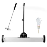 SucceBuy 36-Inch Magnetic Sweeper with Wheels 55 lbs Capacity  Telescoping Magnetic Pickup Tool Adjustable for Workshop Garage