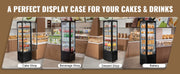 Load image into Gallery viewer, Amocart 3.5/4.2/5/9.8 cft Refrigerated Display Case Large Commercial Pastry Display Refrigerator with LED Lighting for Bakery
