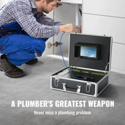 Charger l'image dans la visionneuse de galerie, Amocart Sewer  7" Screen Pipeline Inspection  w/DVR Function Waterproof  w/12 Adjustle LEDs and 16GB SDCard
