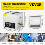 SucceBuy 2L 3L 6L 10L 15L Upgraded Ultrasonic Cleaner Lave-Dishes Portable Washing Machine Diswasher Ultrasound Home Appliances