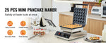 Amocart Electric Waffle Maker 25PCS Mini Dutch Pancake Maker Dorayaki Machine Waffreras Kitchen Home Appliance Snack Gaufriers
