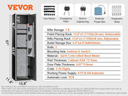 Charger l'image dans la visionneuse de galerie, SucceBuy 3-8 Rifles Gun Safe w/ Digital Keypad &amp; Lock Gun Storage Cabinet with Removable Storage Shelf for Home Long Gun Pistols
