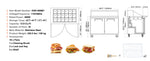 Amocart 28" Commercial Refrigerator Sandwich & Salad Prep Table 7.4 Cu. Ft Stainless Steel Refrigerated Food Prep Station