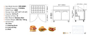 Load image into Gallery viewer, Amocart 28" Commercial Refrigerator Sandwich &amp; Salad Prep Table 7.4 Cu. Ft Stainless Steel Refrigerated Food Prep Station
