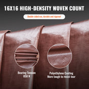 Charger l'image dans la visionneuse de galerie, SucceBuy Heavy Duty Tarp Waterproof Tear Proof Poly Plastic Tarps Cover Multi-Purpose Outdoor Tarpaulin with Grommets for Truck
