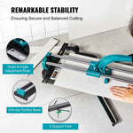 Amocart Manual Tile Cutter Laser Positioning Single Rails W/ Supporting Feet Professional Push Knife for Cutting Ceramic