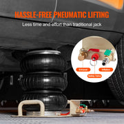 Charger l'image dans la visionneuse de galerie, Amocart Air Jack 3 Ton Double Bag Air Jack Air Bag Jack Lift Up 3-5 s Fast Lifting Pneumatic Jack for Cars with Short Handle
