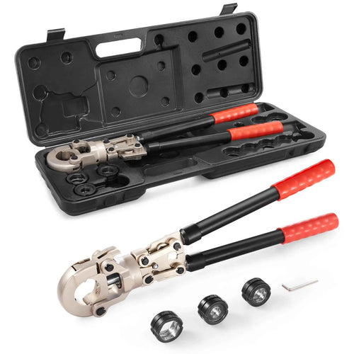 Amocart Copper Press Tool Tube Fittings Crimping Kit Pro Press Crimper w/ 1/2