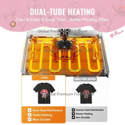 Bild in Galerie-Viewer laden, Amocart Heat Press Machine 12x15inch  8in 1 Heat Transfer Machine 360° Swing Away T-Shirt for T-Shirts/Mugs/Hats/Plates Pink
