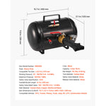 SucceBuy Air Tire Bead Seater 5Gal / 10Gal  Heavy Duty Tire Bead Blaster Tool 87-116 PSI Operating Pressure for Pickup Truck ATV