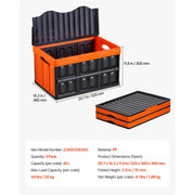 Load image into Gallery viewer, SucceBuy 45L 3Packs Plastic Collapsible Storage Bins with Lids Stackable Folding Storage Crates Baskets for Home Organizing
