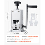 Amocart Manual Wire Stripper Machine 0.06-1.18 in Hand Crank or Drill Powered Modes Q235 Frame Wire for Scrap Copper Recycling