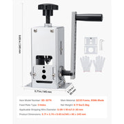 Bild in Galerie-Viewer laden, Amocart Manual Wire Stripper Machine 0.06-1.18 in Hand Crank or Drill Powered Modes Q235 Frame Wire for Scrap Copper Recycling
