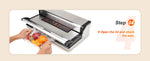 Amocart Commercial Vacuum Sealer Machine Multifunction Automatic Food Packaging with Bag Roll Storage Cutter for Home Kitchen