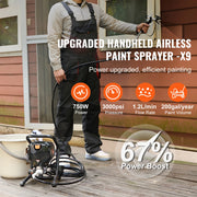 Charger l'image dans la visionneuse de galerie, Amocart 750W 950W Airless Paint Sprayer 3000PSI High Efficiency Electric Airless Sprayer Handheld Paint Sprayers Home Interior
