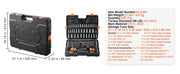 Load image into Gallery viewer, Amocart Mechanics Tool Set and Socket Set Deep and Standard Sockets 145/205 Pcs SAE and Metric Mechanic Tool Kit with Bits
