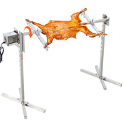 Charger l'image dans la visionneuse de galerie, Amocart Electric BBQ Rotisserie Grill Kit Automatic 42W Motor Height Adjustable Universal Roaster Stand Spit Rod w/ Heat Shield
