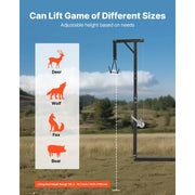 Charger l'image dans la visionneuse de galerie, Amocart 300 lbs Truck Hitch Game Hoist Hunting Deer Hoist with Adjustable Height Gambrel Winch for Skinning &amp; Cleaning Game
