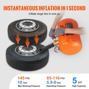 Charger l'image dans la visionneuse de galerie, Amocart Tire Bead Blaster 5 Gallon/19L Capacity Includes Pressure Gauge &amp; Handle 145 PSI Max Inflation Tank, for Car Truck ATV
