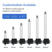 Load image into Gallery viewer, Small Linear Actuator DC12V 24V 10-200MM 10KG Electric Motor for Cabinets Window Opener Robotics with Free Bracket
