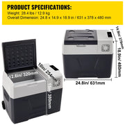 Charger l'image dans la visionneuse de galerie, Succebuy 15-55L Portable Cooler Electric Compressor 12V/24V DC 110-240V AC Freezer Refrigerator for Home
