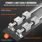 SucceBuy SFC 2PCS Linear Guide Rails SFC16 SFC20 1000/2000mm & 4 Slide Blocks High Load-Bearing for DIY CNC Routers Lathes Mills
