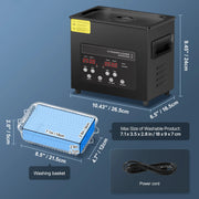 Charger l'image dans la visionneuse de galerie, Amocart 2L 3L 6L 10L 15L Ultrasonic Cleaner Lave-Dishes Portable Washing Machine Diswasher Ultrasound Home Appliances w/ Timer
