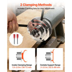 SucceBuy 4 Inch Wood Lathe Chuck 4-Jaw Self-Centering Wood Turning Chuck Set with 1in x 8TPI Thread & Adapter for Woodworking