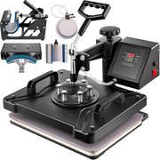 Bild in Galerie-Viewer laden, Amocart 5 6 8 in 1 Heat Press Machine T shirt Heat Transfer Printer Muntifunctional Sublimation For Mug/Latte Mug/Plate/Bottle
