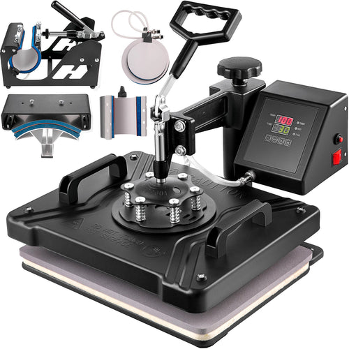 Amocart 5 6 8 in 1 Heat Press Machine T shirt Heat Transfer Printer Muntifunctional Sublimation For Mug/Latte Mug/Plate/Bottle