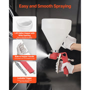 Bild in Galerie-Viewer laden, Amocart Air Texture Spray Gun 1.45 Gallon Air Hopper Spray Gun Professional Drywall Texture Painting Sprayer with 3 Nozzles
