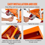 with 4 Wheels for Material Handling Transport Amocart 1100lbs Hydraulic Lift Table Cart Manual  Scissor 35.4" Lifting Height