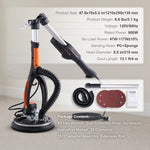 SucceBuy 800W Electric Drywall Sander Brushless Motor 1000-2300RPM Variable Speed Household Polishing Machine Wall Sand Grinder