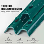 Amocart Fence Post T-Post Heavy Duty Metal Fence Post Sturdy Steel Fence Stakes for Garden Yard Lawn Farms Outdoor Wire Fencing