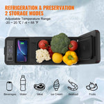 Amocart 8L Car RefrigeratorCar Armrest Refrigerator Fridge 8L Single Zone Freezer -4℉-68℉ Adjustable Range 12/24V DC and Cooler