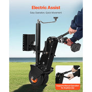Charger l'image dans la visionneuse de galerie, Amocart 500lbs Tongue Boat Trailer Dolly 13-23.2in Height Adjustable Manual or Electric Wrench Drive RVs Mover for Cargo Moving
