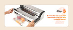 Amocart Commercial Vacuum Sealer Machine Multifunction Automatic Food Packaging with Bag Roll Storage Cutter for Home Kitchen