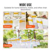 Charger l'image dans la visionneuse de galerie, Amocart 50pcs Stretch Spandex Chair Sashes Chair Sashes Bands for Wedding Party Banquet Decoration Elastic Bulk Chair Cover
